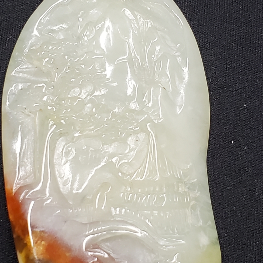 Hand Carved Jade Pendant Carving